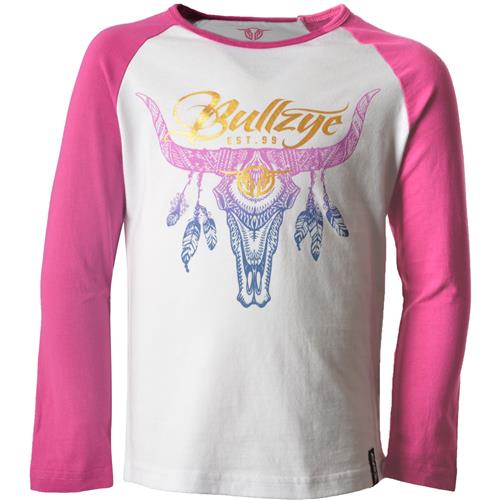 Bullzye Girls Sunset Steer L/S Tee