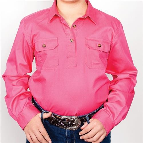 J/C Kenzie Workshirt Girls Hot Pink