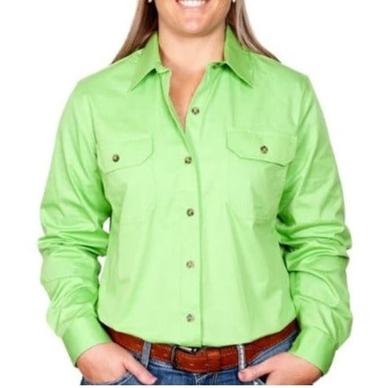 J/COUNTRY Brooke Ladies Lime Green F/B