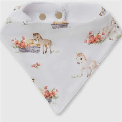 Snuggle Hunny - Pony Pals Organic Dribble Bib