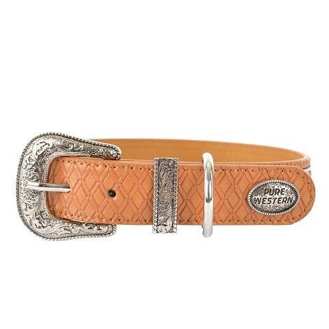 P/W Tan/Black Remy Dog Collar