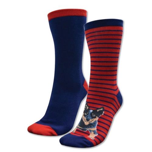 Kids Homestead Sock Twin Navy/Red