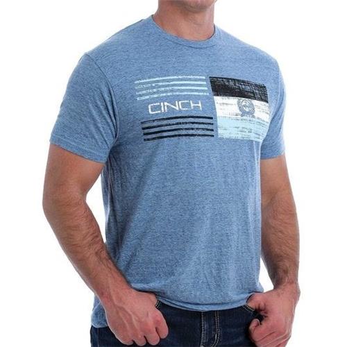 Shirts Men’s Cinch Heather Blue Tee