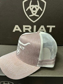 Ariat Wild Bull Trucker Cap - Brown Heather