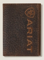 Ariat Bi Fold Bullhide Emblem Brown