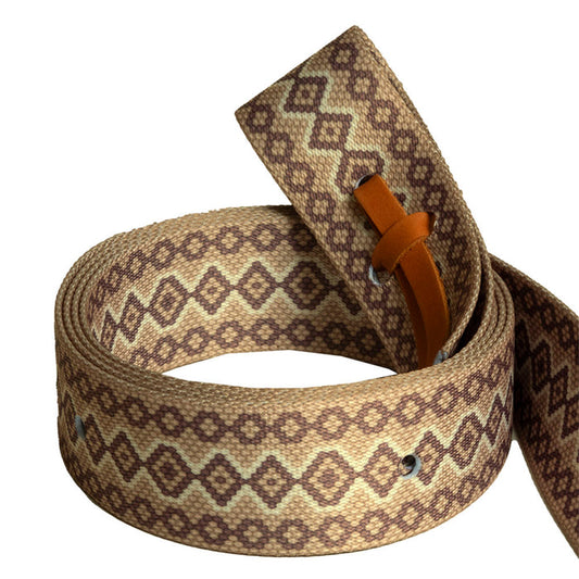 Mustang Ezy Ride Latigo Pattern Nylon Near side Snake Brown