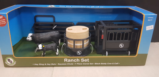 Country Toys SMALL RANCH SET with Cows