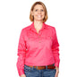 JUST COUNTRY Jahna Ladies Work Shirt Hot Pink