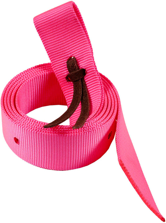 Mustang Ezy Ride Latigo Nylon Near Side Pink