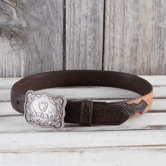 Ariat Kids Rustic Distressed Belt 1-1/4" Brown