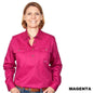 JUST COUNTRY Jahna Ladies Work Shirt Magenta