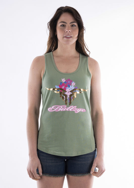 Bullzye Womens Bloom Singlet