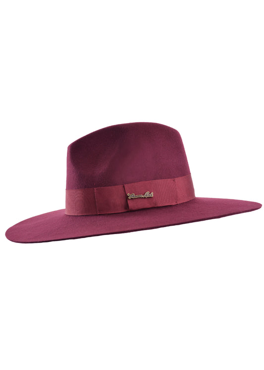 Augusta Crushable Wool Felt Hat Wine