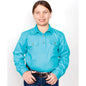 Just Country Kenzie Workshirt Girls Turquoise