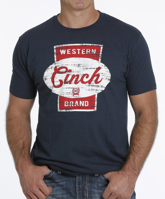 Cinch Mens Navy Tee